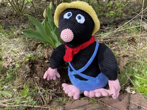 Häkelanleitung - Marvin Maulwurf