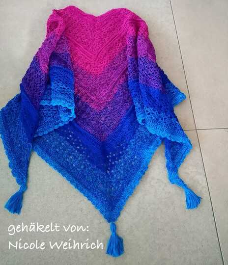 Anleitung: Dreieckstuch " Green Forrest"