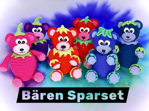 Fruity Bears Savings Set - Crochet Pattern