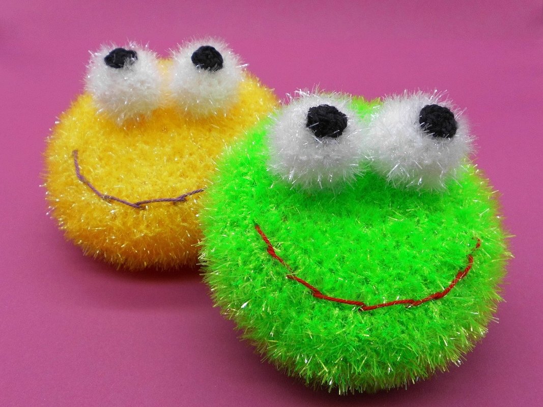 Badeschwamm Spülschwamm liebe Schaum-Monsterchen