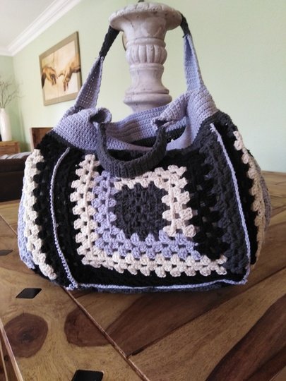Häkelanleitung   Tasche im Granny Square Muster