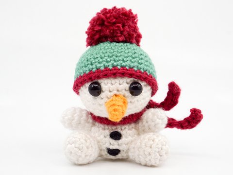 Amigurumi Mini Schneemann häkeln