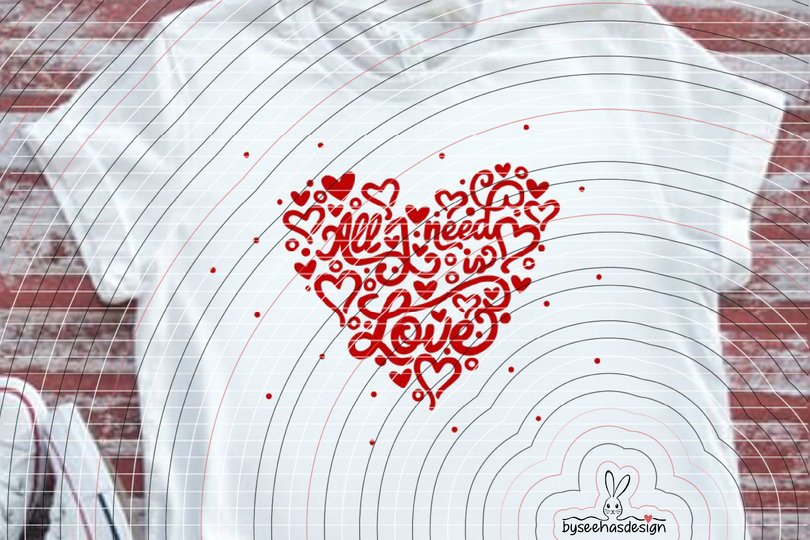 All I need is Love Plotterdatei SVG DXF