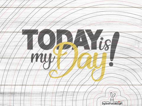 Today is my Day! Plotterdatei SVG DXF