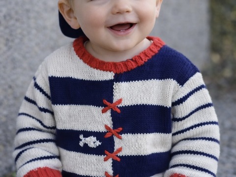 Lustiger Fischpulli für Kinder für 3/6/12 Monate