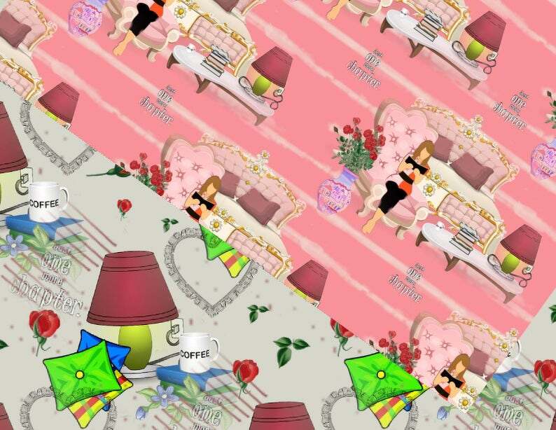 Seamless paper Booklover,digital paper - Image 5