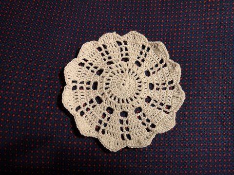 Deckchen, Untersetzer rund