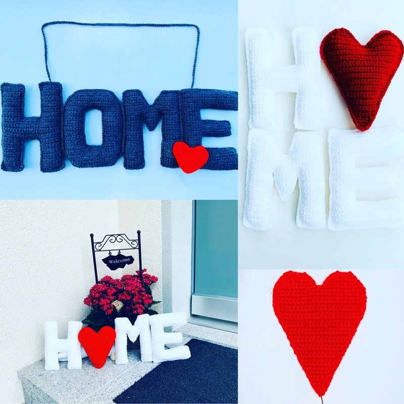 home lettering crochet pattern letter - Image 2