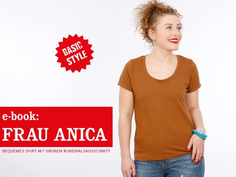 FRAU ANICA Basicshirt mit Rundhalsausschnitt, e-book