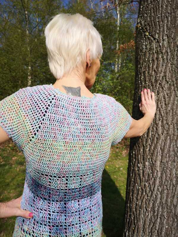 Häkelanleitung Shirt, Rundhalsausschnitt, RVO, alle Größen - Bild 8