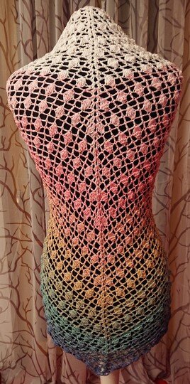 Tuch Holly häkeln Häkeltuch Dreieckstuch Schultertuch