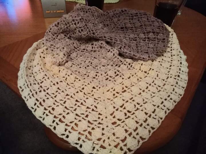 Tuch Holly häkeln Häkeltuch Dreieckstuch Schultertuch