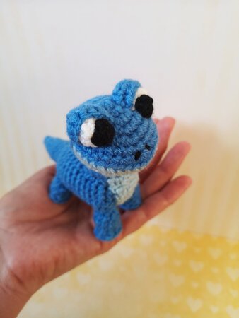 blue lizard - crochet pattern bei niggyarts