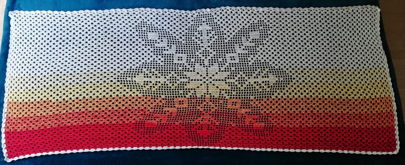 Stola / Tuch "Winterstern", Häkelanleitung