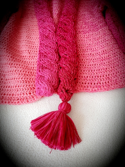 Raponzelchen - Häkeljacke für Mädchen Gr. 98 bis 128