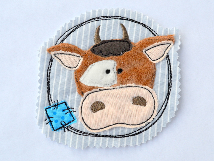 Stickdatei Kuh AnneLisa doodle 10x10cm