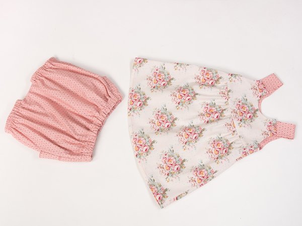 CLARA+ EMI Baby girls twin set of pants + tunic dress sewing pattern pdf