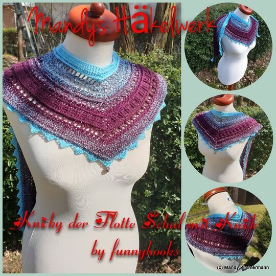 Knickie - der flotte Schal mit Knick