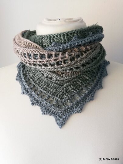 Knickie - der flotte Schal mit Knick