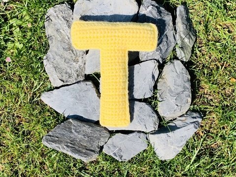 Buchstabe T Häkelanleitung