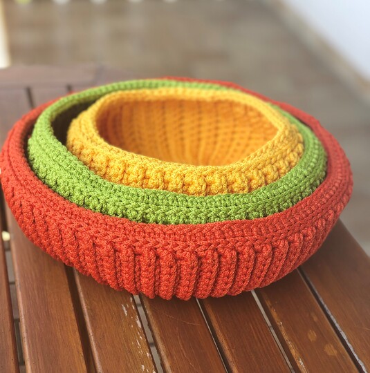 Schalen-Trio häkeln