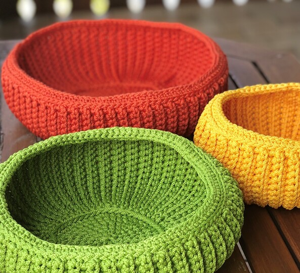 Schalen-Trio häkeln