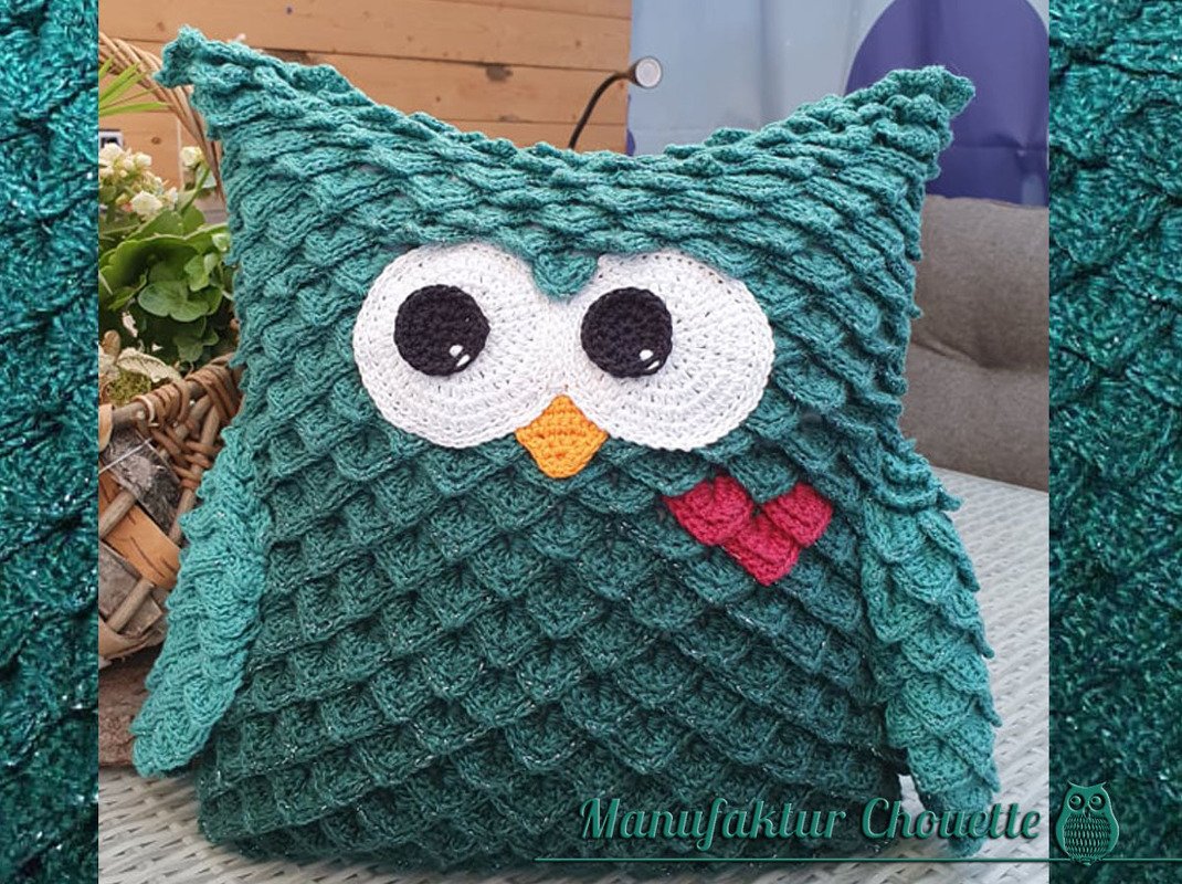 Chouette - Eulenkissen mit beweglichen Augen - Bild 6