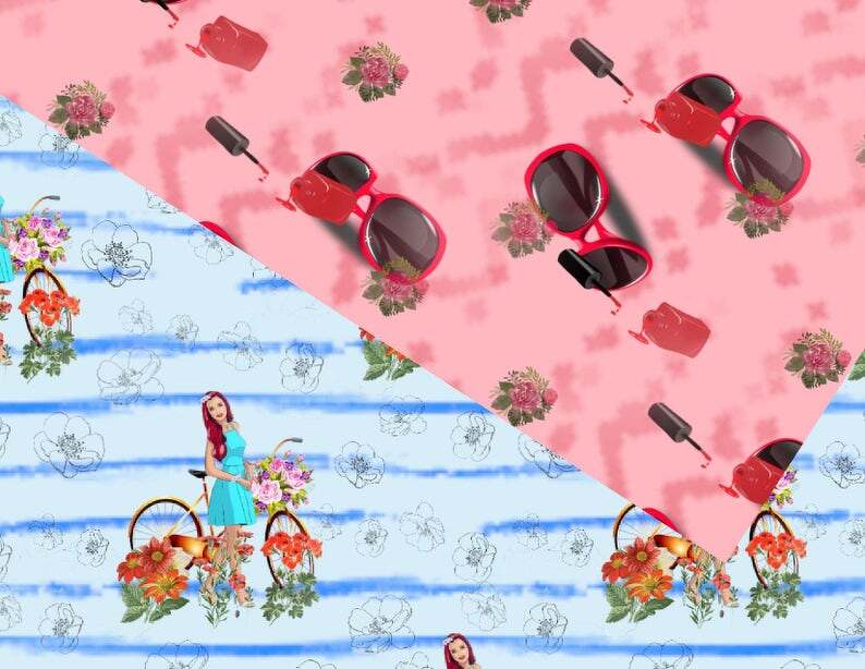 Seamless fashion paper girl - Image 4