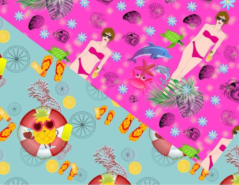 Seamless paper Hello summer - Image 4