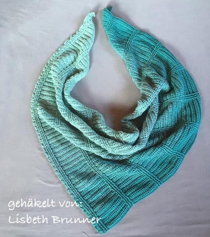 Anleitung: Asymmetrische Tuch "Lines" - Bild 7