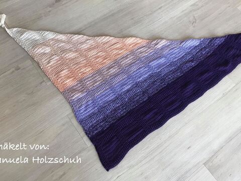 Anleitung: Asymmetrische Tuch "Quadrato"