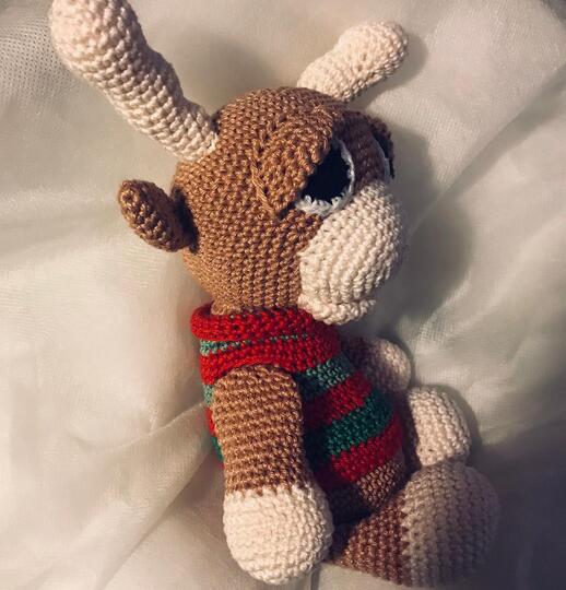 Leif the little Moose crochet pattern