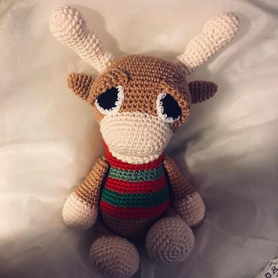 Leif the little Moose crochet pattern