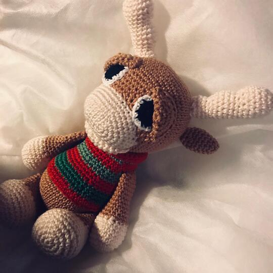 Leif the little Moose crochet pattern