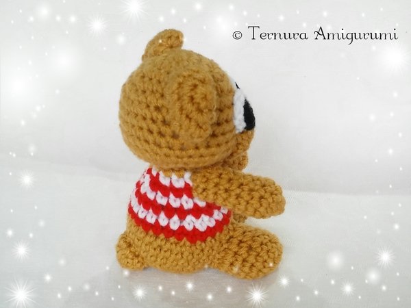 Crochet pattern Teddy bear with a shirt