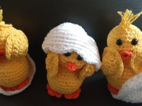 Kücken im Dreier-Pack