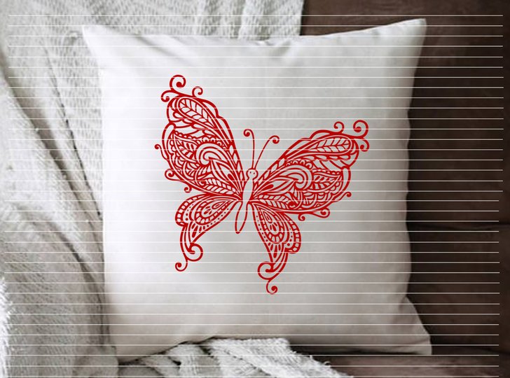 Ornament Schmetterling Plotterdatei SVG DXF FCM