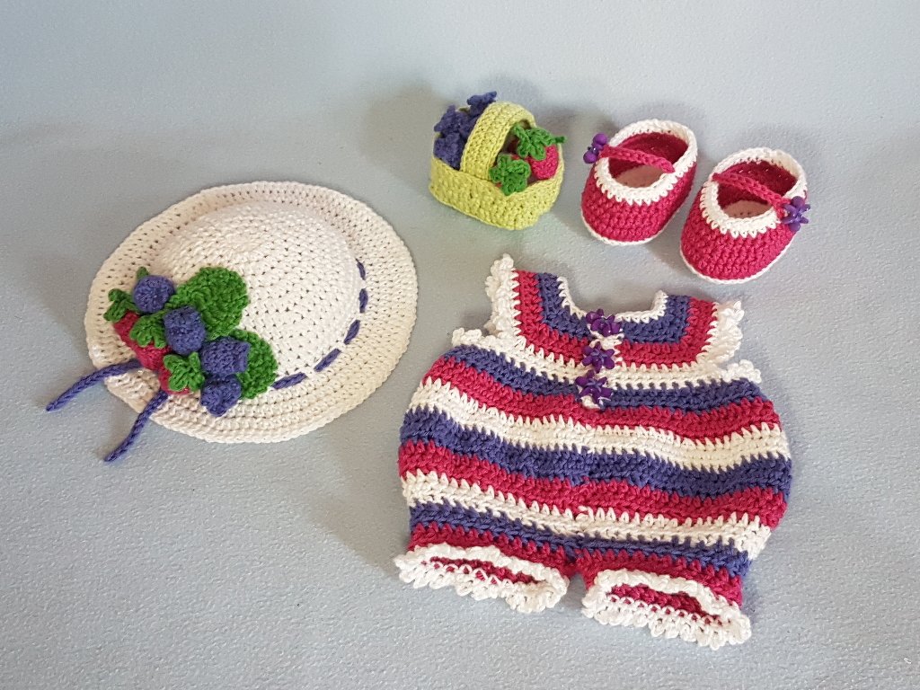 Häkelanleitung, Puppenkleidung Fay die Sommerelfe