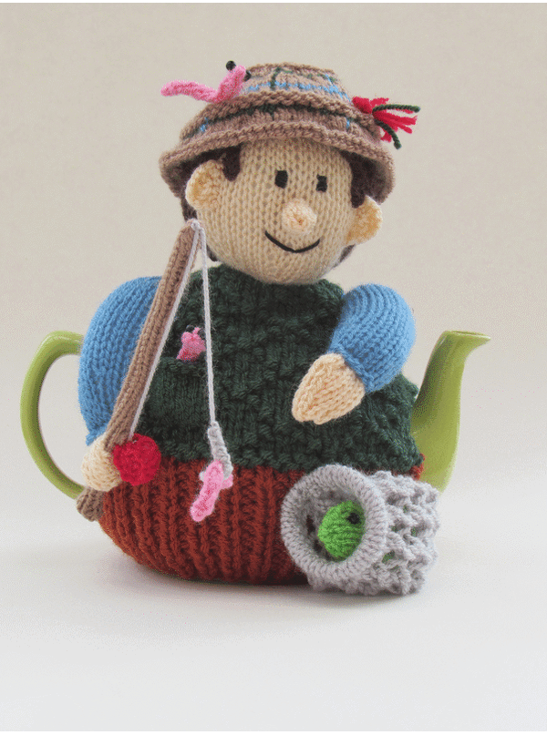 Gone Fishing Tea Cosy Knitting Pattern