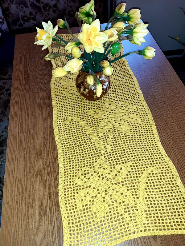 Tischläufer Narzissen - Bild 3