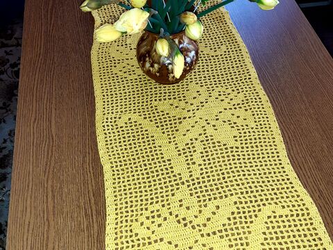 Tischläufer Narzissen