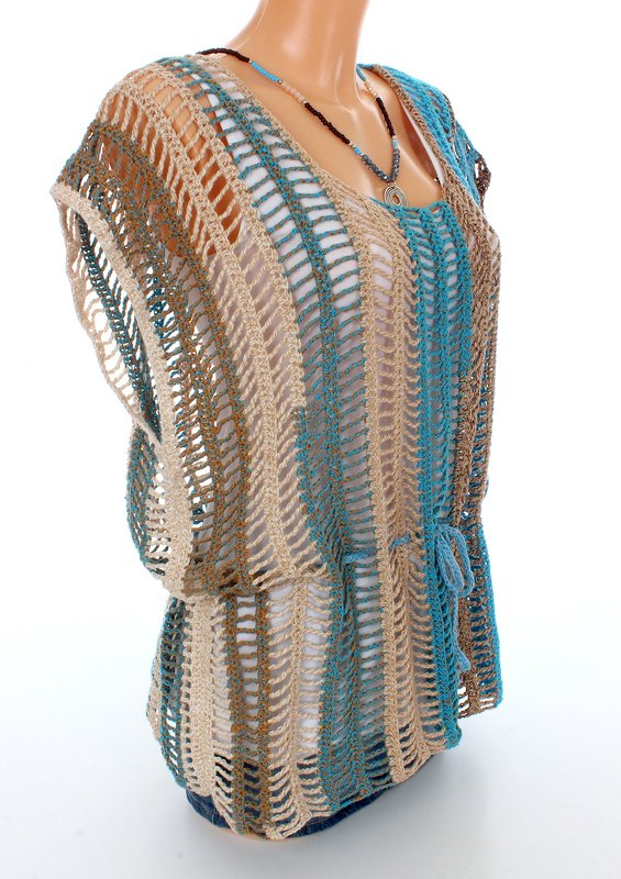 Top Tunika Shirt "Pocahontas" - Häkelanleitung - Bild 22