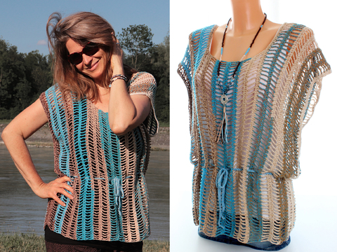 Top Tunic Shirt "Pocahontas" - Crochet Pattern