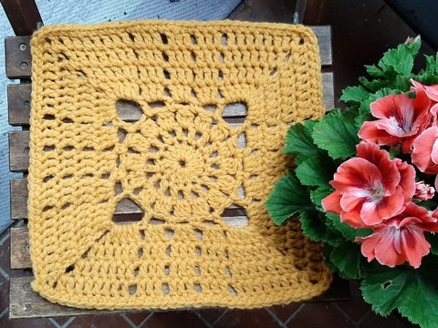 Granny Square Sitzkissen, Kissen, gefilzt oder ungefilzt