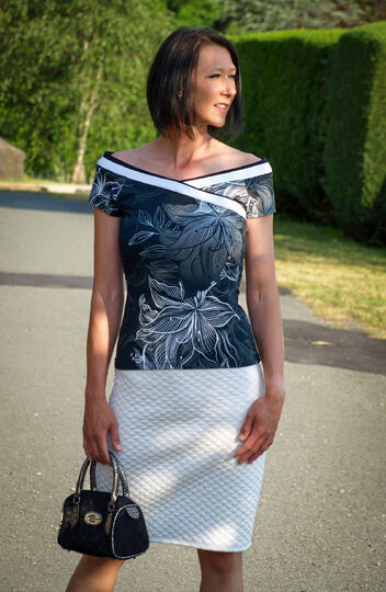 Schnittmuster Shirt mit Wickelausschnitt bzw. V-Ausschnitt Damen Gr. 34-46