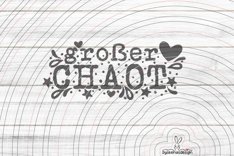 großer Chaot Plotterdatei SVG DXF