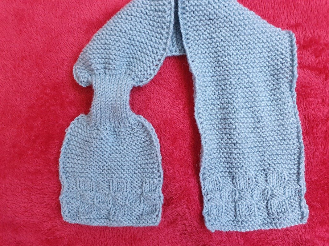 Strickanleitung Babyschal mit Einsteckschlaufe - Bild 2