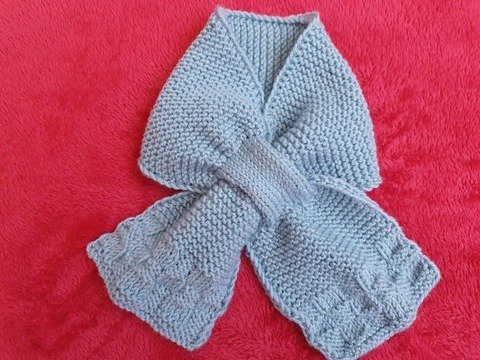 Strickanleitung Babyschal mit Einsteckschlaufe