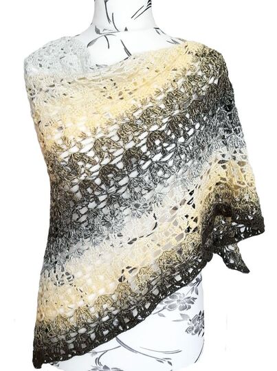 Häkelanleitung Dreieckstuch Tulpentanz