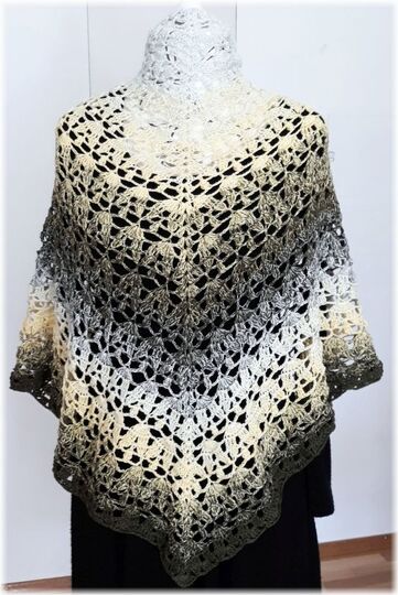 Häkelanleitung Dreieckstuch Tulpentanz